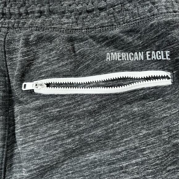 American Eagle men’s size S sweatpants joggers, gray white accent - Picture 7 of 7